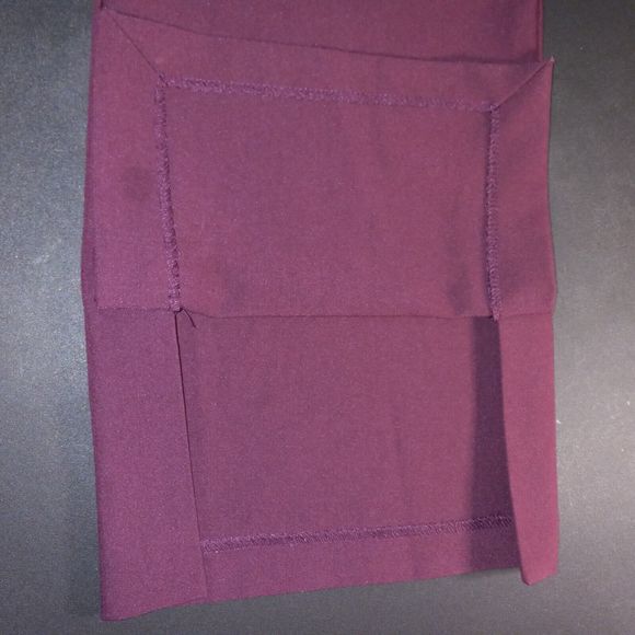 Worthington Trousers With Split Hems Pants Womens Size 14 Wine Pants Career Work - Picture 10 of 13